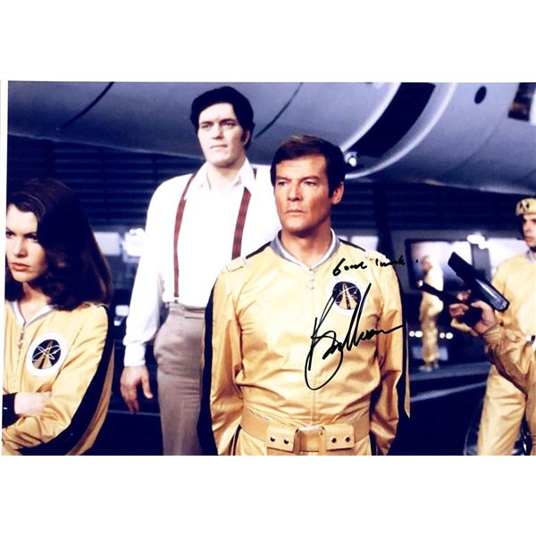 Moonraker Roger Moore facsimile signed movie photo