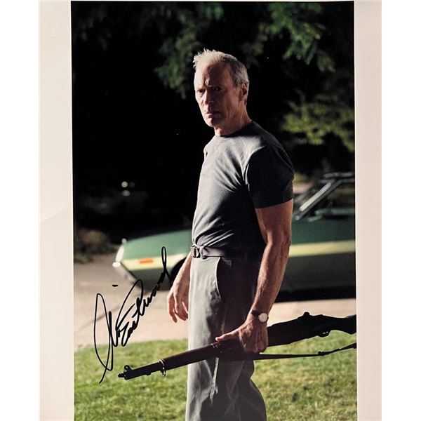 Clint Eastwood facsimile signed photo. 8x10 inches