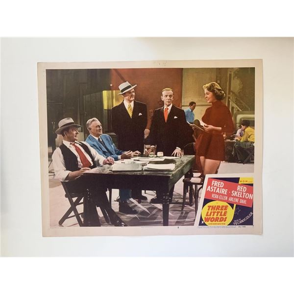 Three Little Words original 1950 vintage lobby card