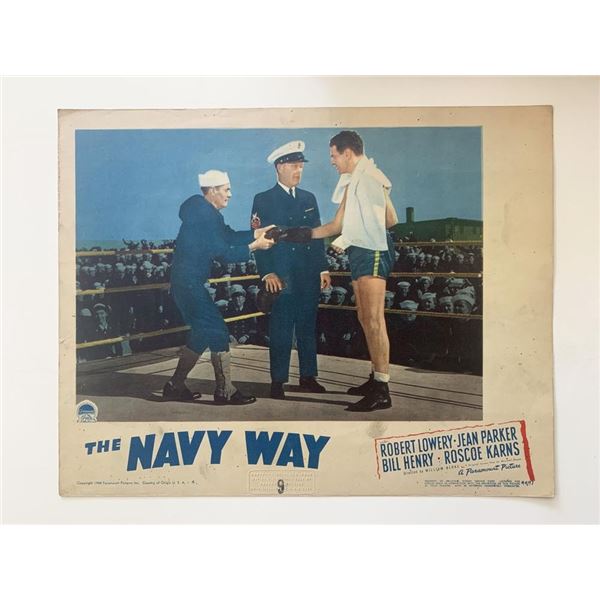 The Navy Way original 1954 vintage lobby card