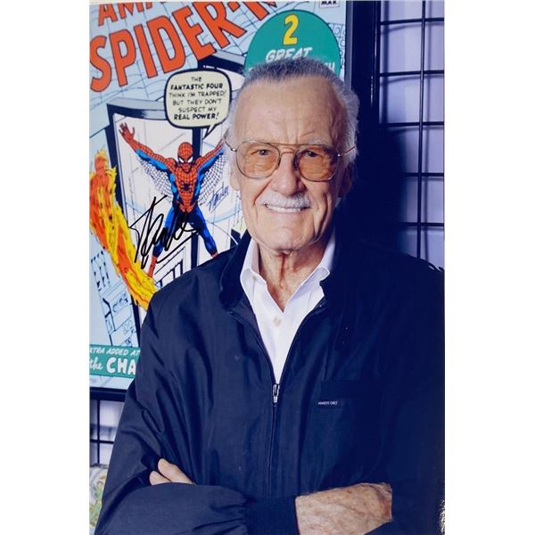 Stan Lee facsimile signed  photo