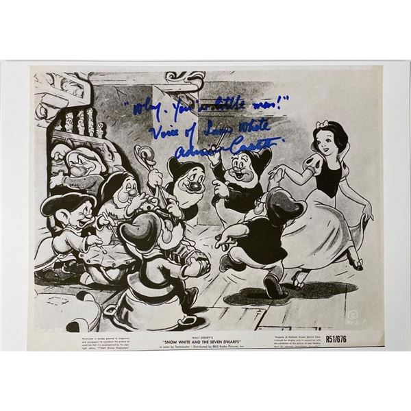 Walt Disney's Snow White and the Seven Dwarves Adriana Caselotti facsimile signed  movie  photo