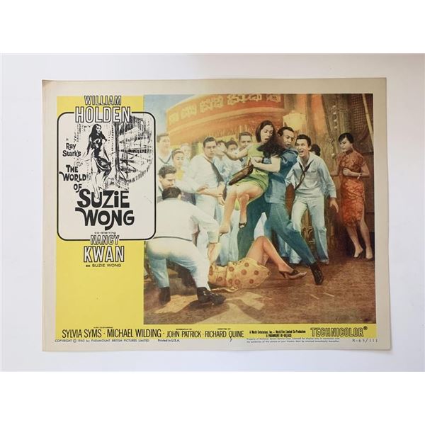 The World of Suzie Wong original 1965R vintage lobby card