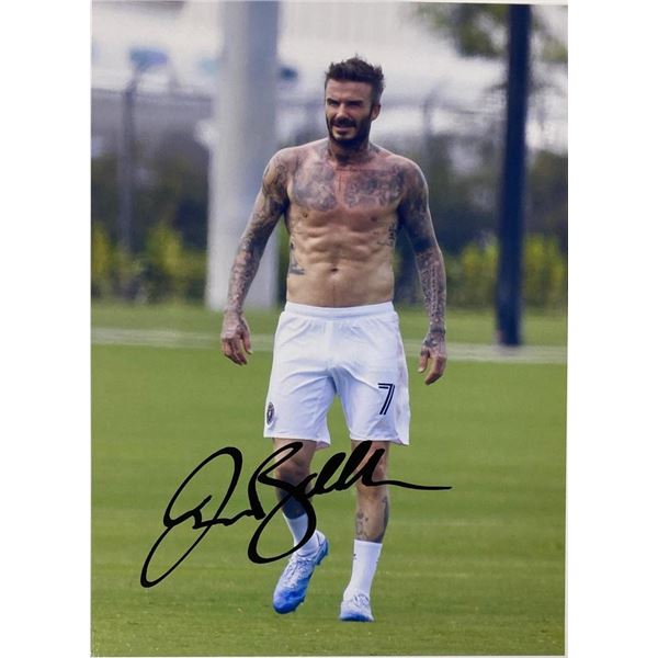 David Beckham facsimile signed  photo