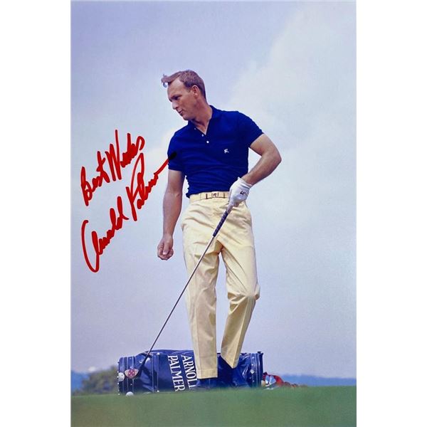 PGA Champ Arnold Palmer facsimile signed  photo