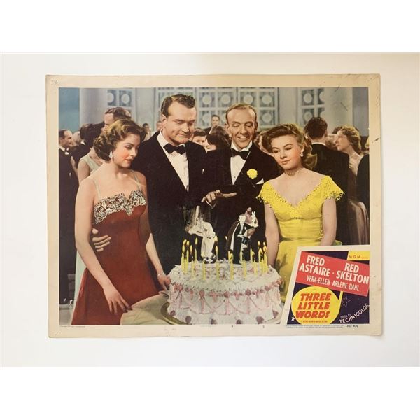Three Little Words original 1950 vintage lobby card