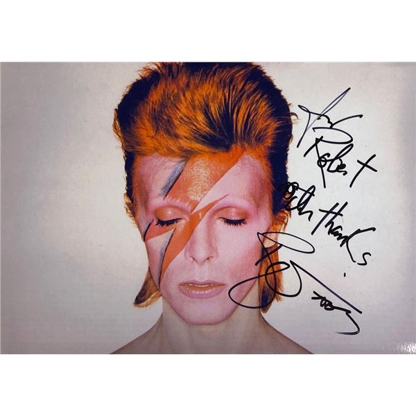 David Bowie facsimile signed photo
