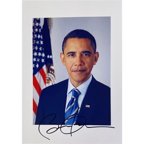 Barack Obama facsimile signed  photo
