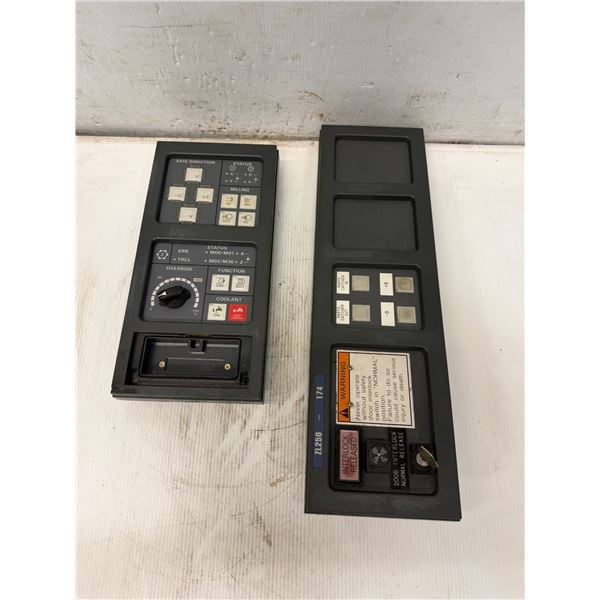 Lot of (2) Fanuc / Mori-Seiki Panels