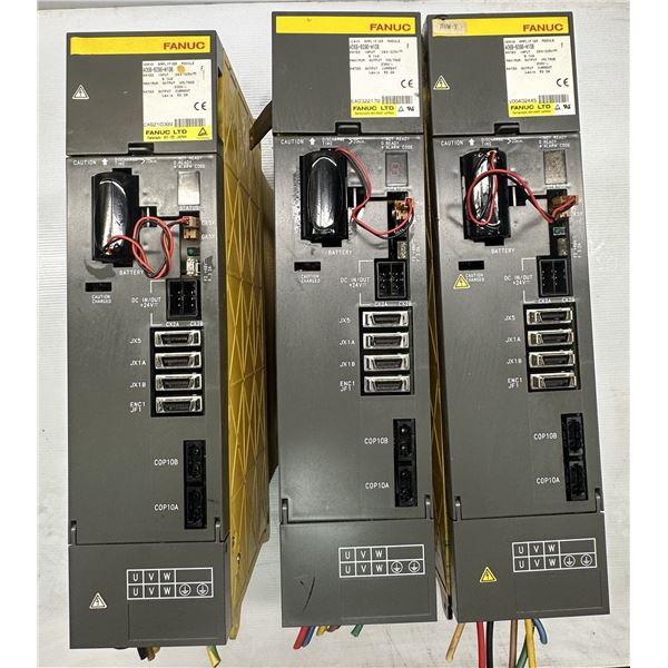 (3) Fanuc #A06B-6096-H106 Servo Amplifiers