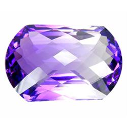 43.80ct Purple Amethyst Long Oval Checker Cut (GEM-19181)