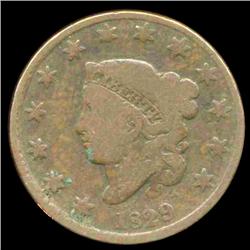 1829 Large Cent Coin RARE Variety (COI-1952)