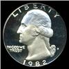 Image 1 : 1982S Washington 25c Proof Quarter Coin Graded PCGS PR69 DCAM (COI-5390)