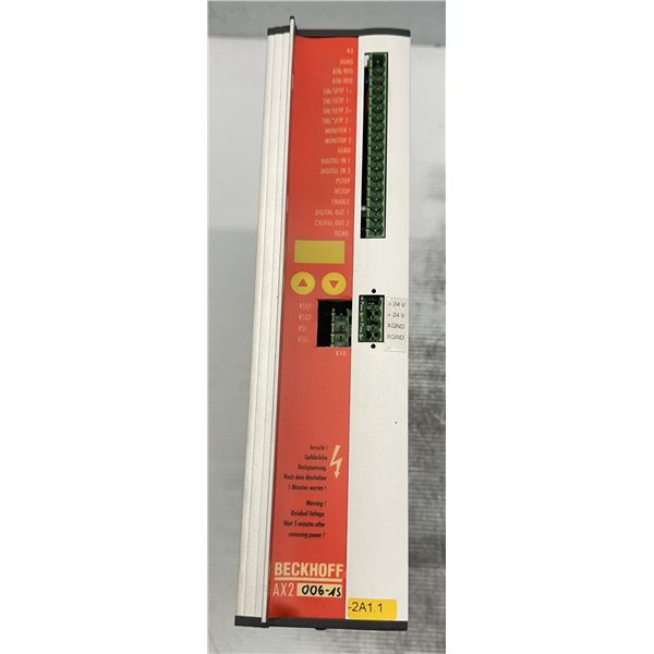 Beckhoff #AX2006-AS / S60601-520 Digital Compact Servo Drive Amplifier