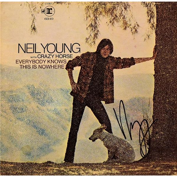 Neil Young signed Everybody Knows This Is Nowhere album