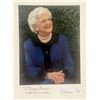 Image 1 : First Lady Barbara Bush signed photo