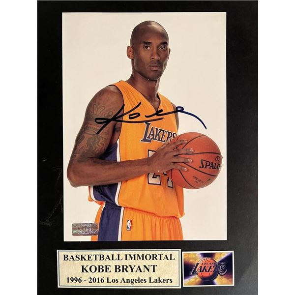 Kobe Bryant signed photo
