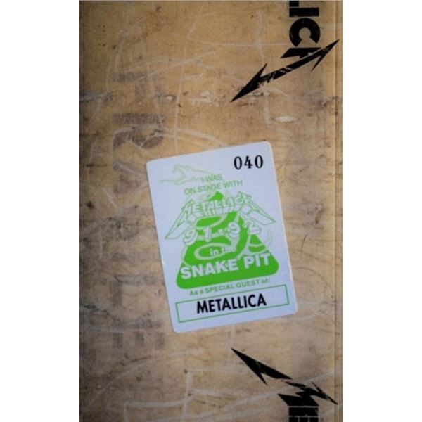 Metallica signed tour book