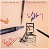 Image 1 : Paul McCartney and Linda McCartney signed Pipes Of Peace album