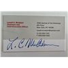 Image 1 : Verizon CEO Lowell C. McAdam signed business card