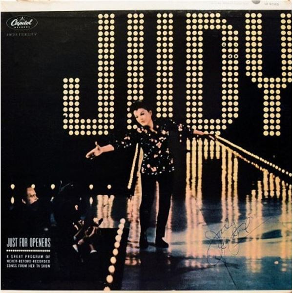 Judy Garland signed "Just For Openers" album