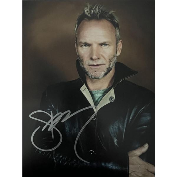 Sting signed photo
