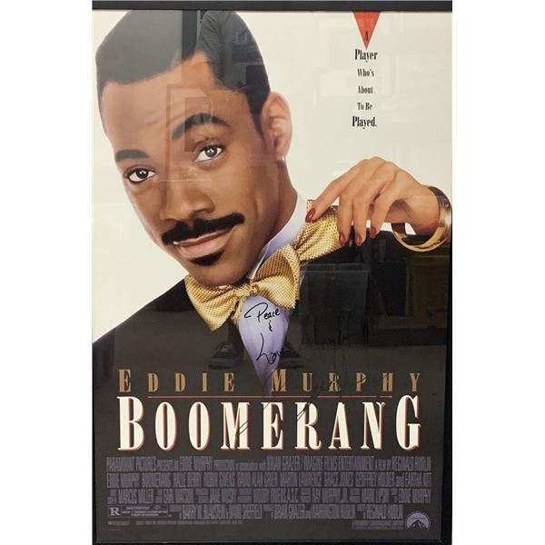 Eddie Murphy Boomerang signed poster