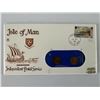 Image 1 : Isle of Man commemorative cover with 2 coins