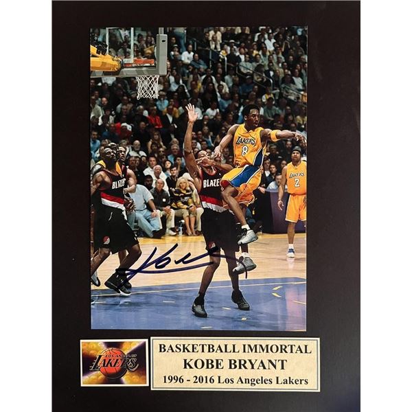 Kobe Bryant signed photo