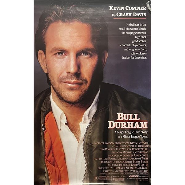 Bull Durham 1988 original movie poster