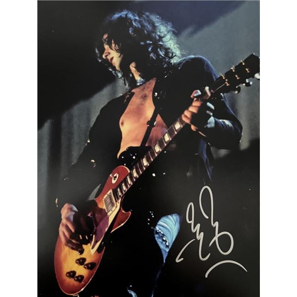 Led Zeppelin Jimmy Page signed photo