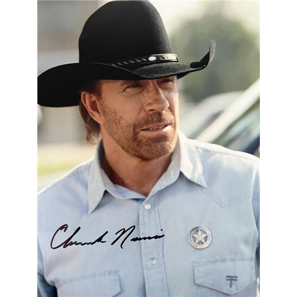 Chuck Norris signed photo