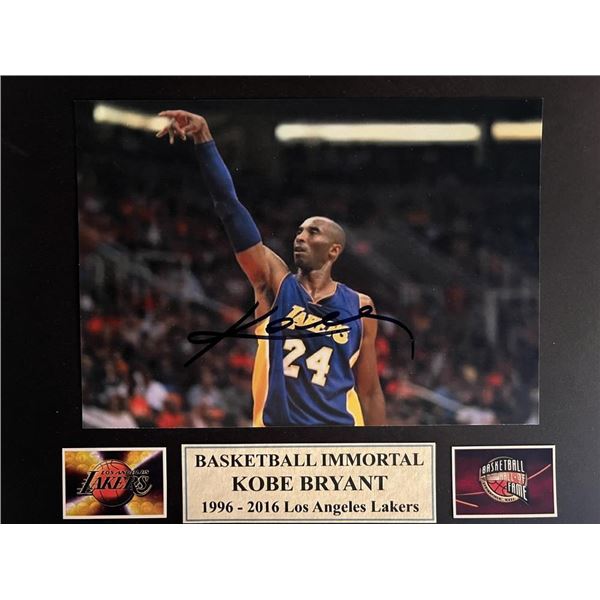 Kobe Bryant signed photo