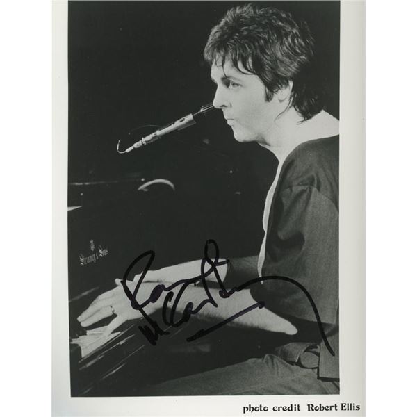 Paul McCartney signed photo. GFA Authenticated