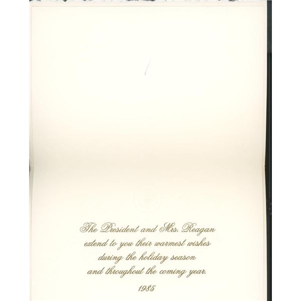 President Ronald Reagan and Nancy Reagan holiday season card