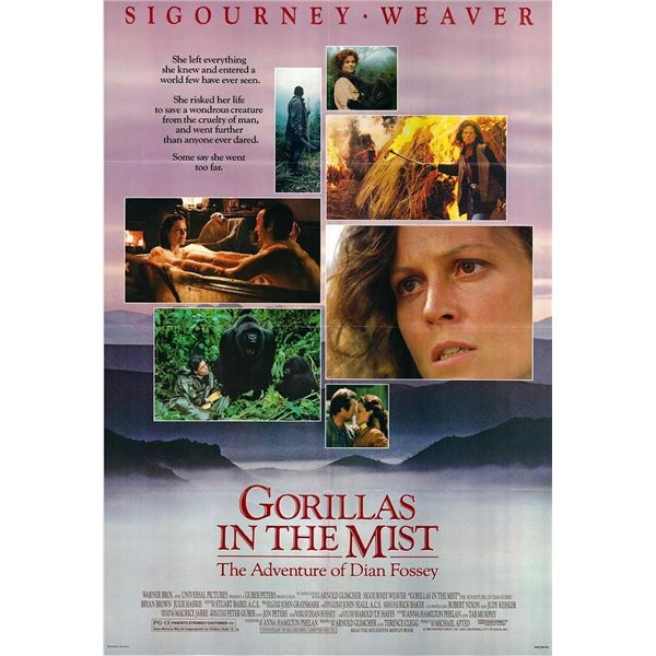 Gorillas in the Mist Original 1988 Vintage One Sheet Poster