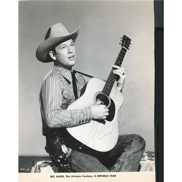 The Arizona Cowboy Rex Allen signed photo