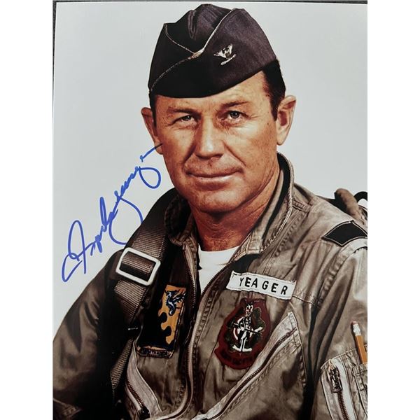 Chuck Yeager signed photo