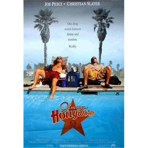 Jimmy Hollywood 1994 pool shot original double sided movie poster