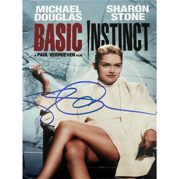 Basic Instinct Sharon Stone signed movie photo