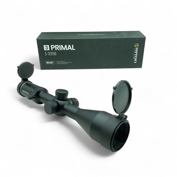 Riton 3 Primal 3 - 12X 56 mm Illuminated SFP Rifle Scope with RDH Reticle