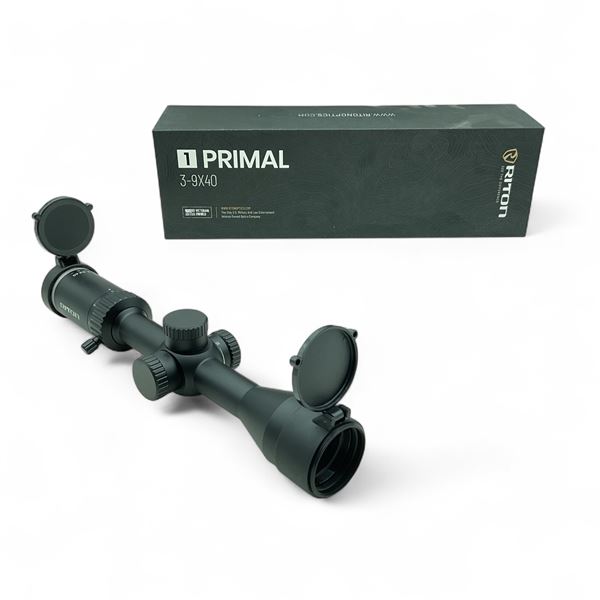 Riton 1 Primal 3 - 9X 40 mm SFP Rifle Scope with RHR Reticle