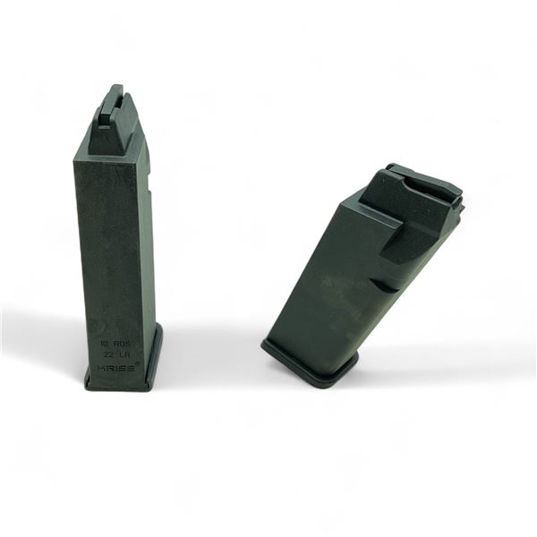Kriss Vector .22 LR, 10 Round Polymer Magazine X 2 Qty
