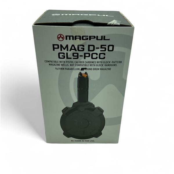 Magpul PMag D-50 GL9-PCC 9x19mm Drum Magazine