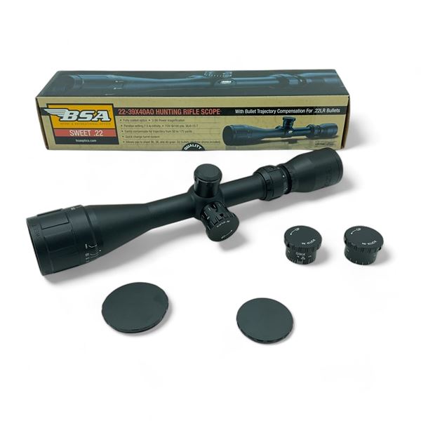 BSA 'Sweet 22' 3 - 9X 40 mm AO Hunting Rifle Scope with Standard BSA Reticle