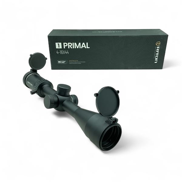 Rut Reticle Riton Scope Riton 1 Primal 4 - 16X 44mm SFP Rifle Scope with RUT Reticle