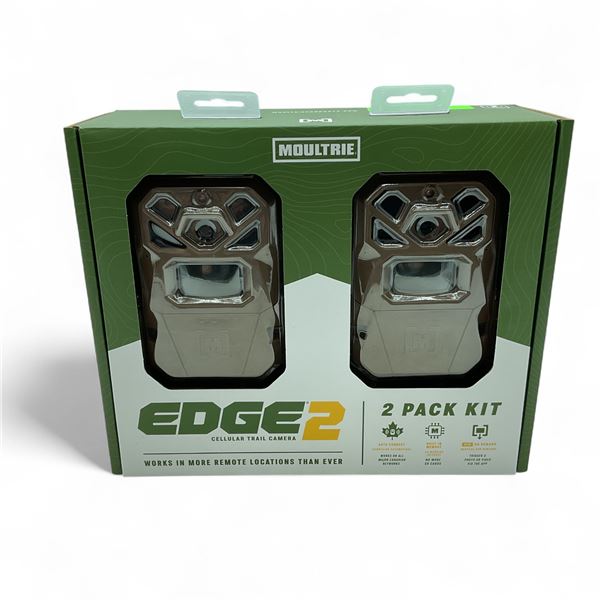 Moultrie Edge 2 Cellular Trail Camera with 36 MP Pack of 2