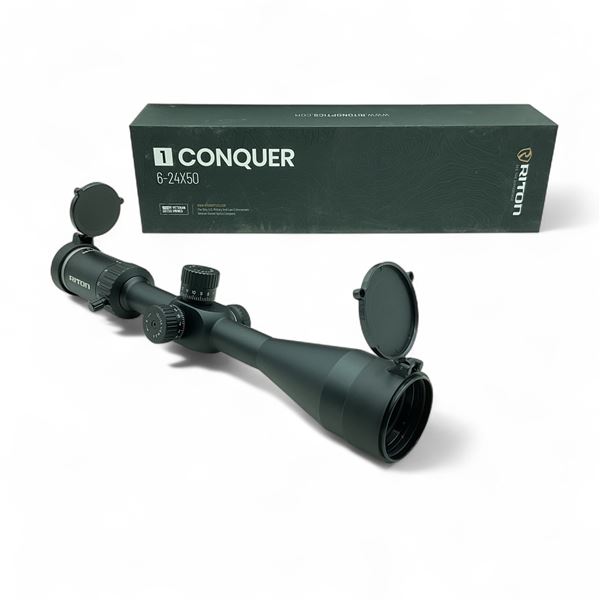 Riton 1 Conquer 6 - 24 X 50 mm FFP Rifle Scope with MPSR Reticle