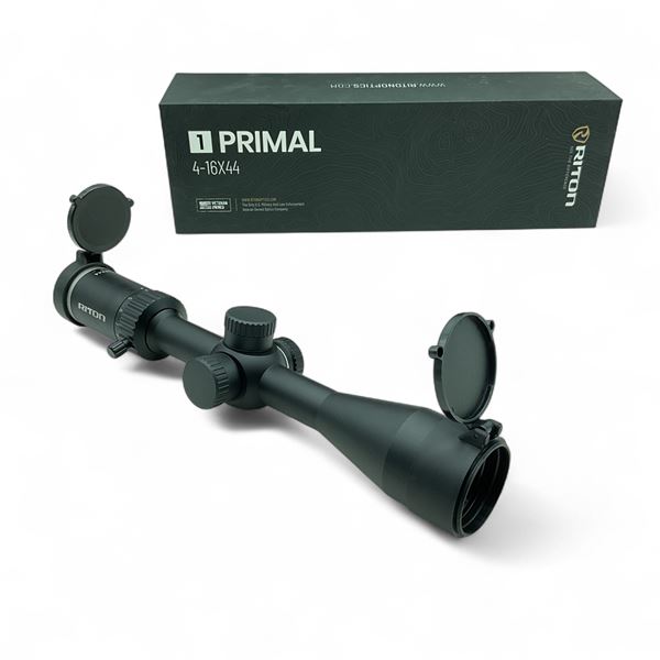 Riton 1 Primal 4 - 16X 44mm SFP Rifle Scope with RUT Reticle