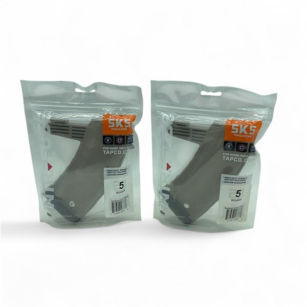 Tapco Intrafuse SKS 7.62 X 39 mm Rifle Magazine Pinned to 5 Rounds X 2 Qty